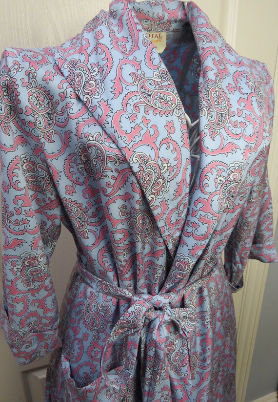 Tootal House Gown, Ladies Robe, Vintage Dressing G