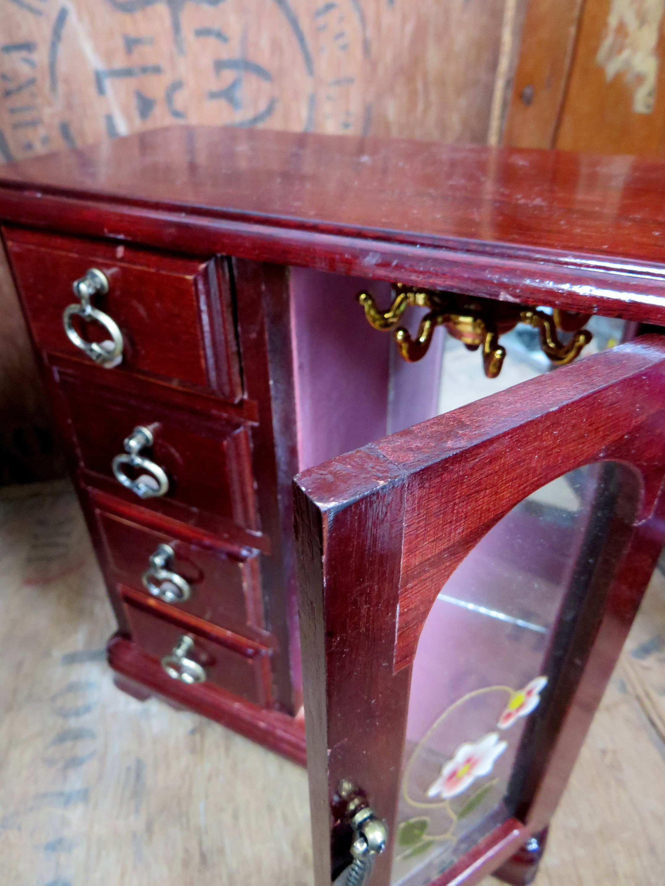 Wardrobe Jewelry Box Armoire Wood Jewelry Box Wood Trinket Etsy UK