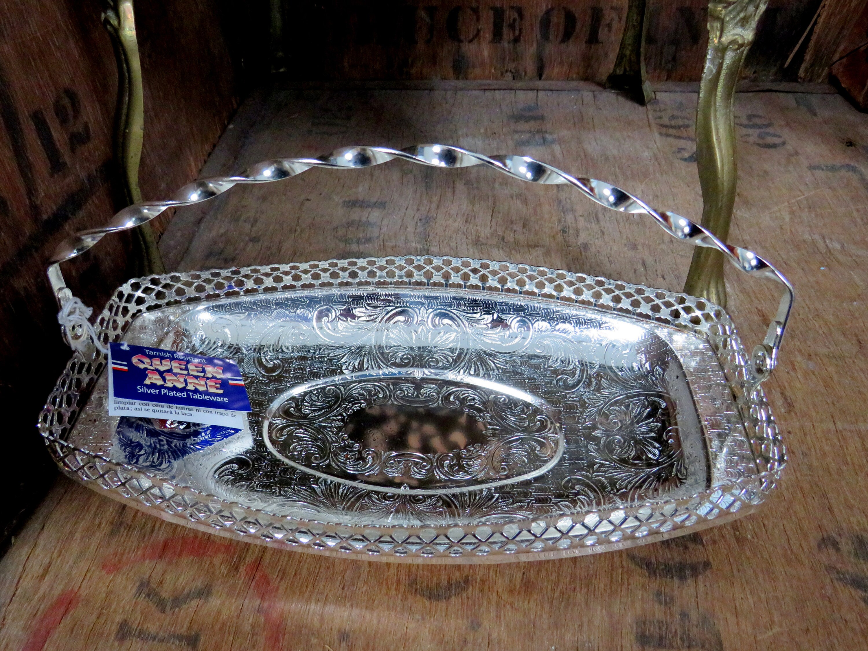 Queen Anne Silver Silver Dish Silver Tray Silver Platter Etsy