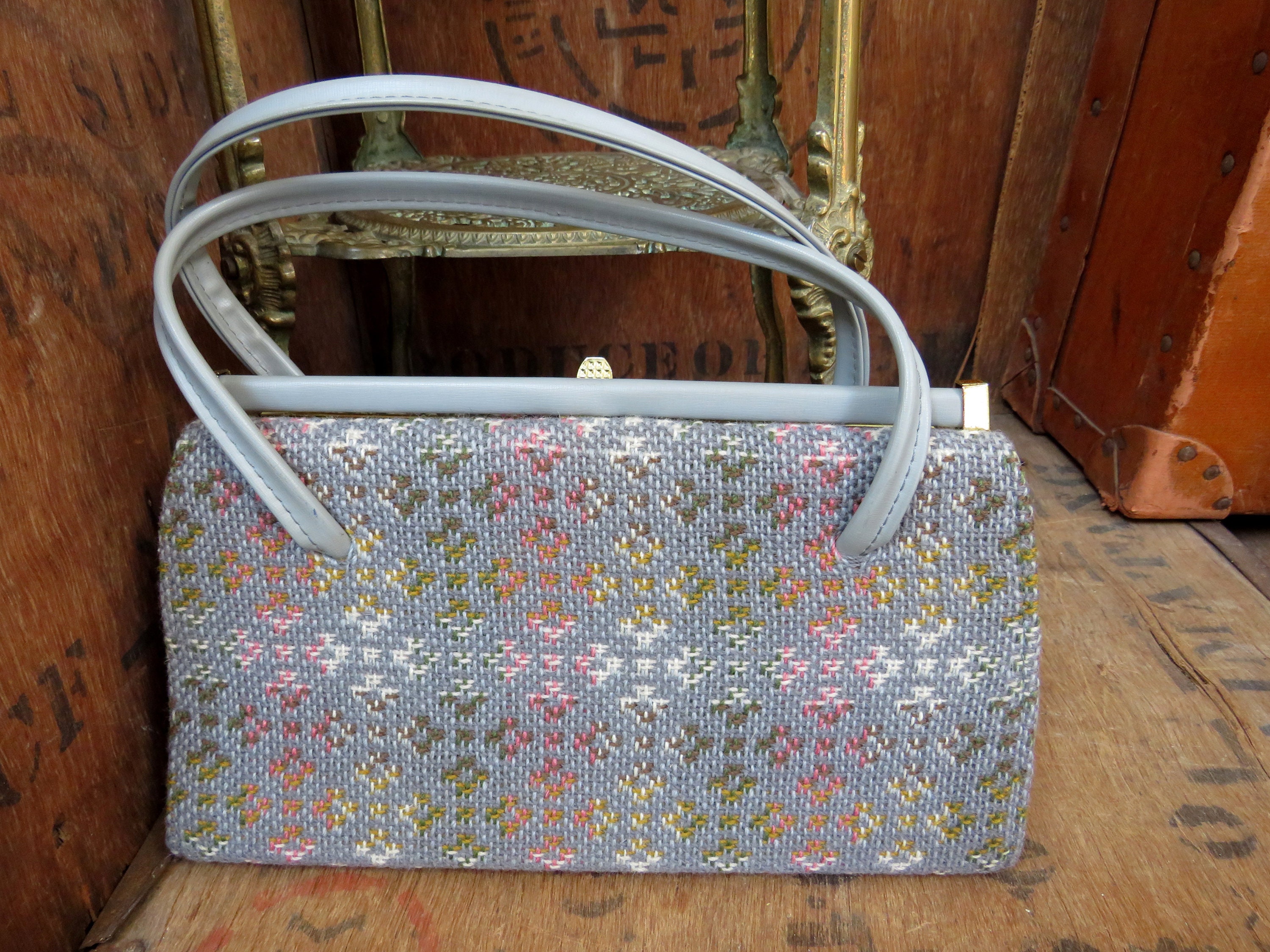 Welsh Wool Handbag Made In Wales Welsh Tapestry Bag 1960s Etsy