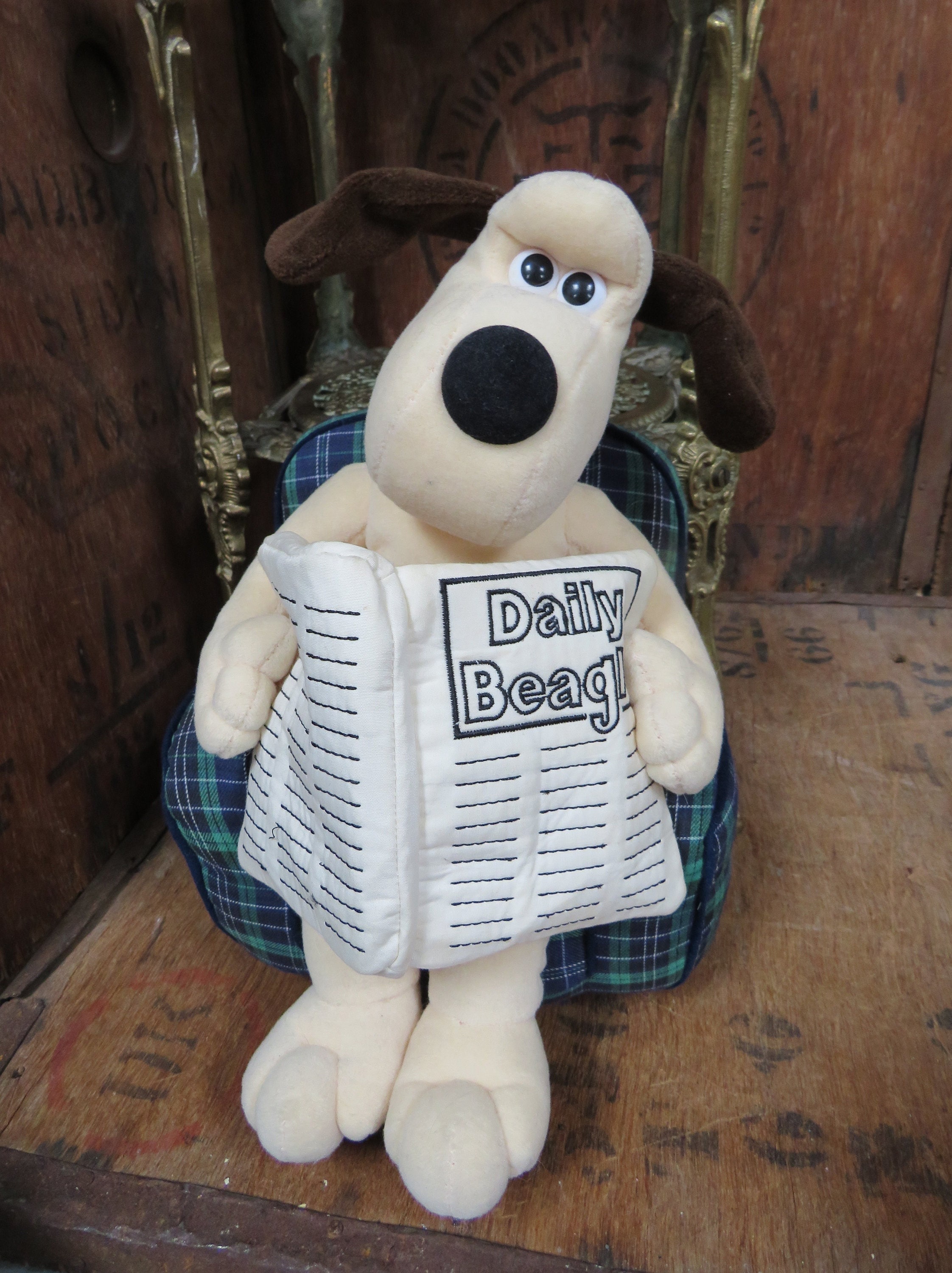 Gromit Soft Toy, Gromit Plush Toy, Wallace And Gromit, Gromit Cuddly