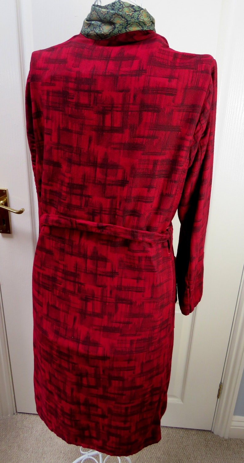 Dressing Gown Vintage Smoking Jacket Red Smoking Jacket Red Robe Nightwear 1960s Smoking Jacket Dandy Fashion McGregor Smoking Jacket