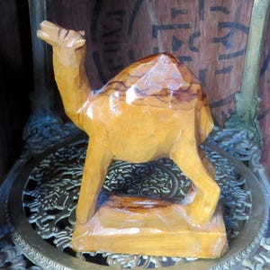 Wooden Camel, Camel Ornament, Hand Carved, African Decor, Wood Camel, Camel Figurine, Safari Decor, Ethnic Decor, Boho Decor, Gift