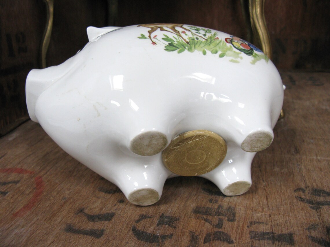 Piggy Bank Mid Century Vintage Money Box Vintage Piggy Etsy UK