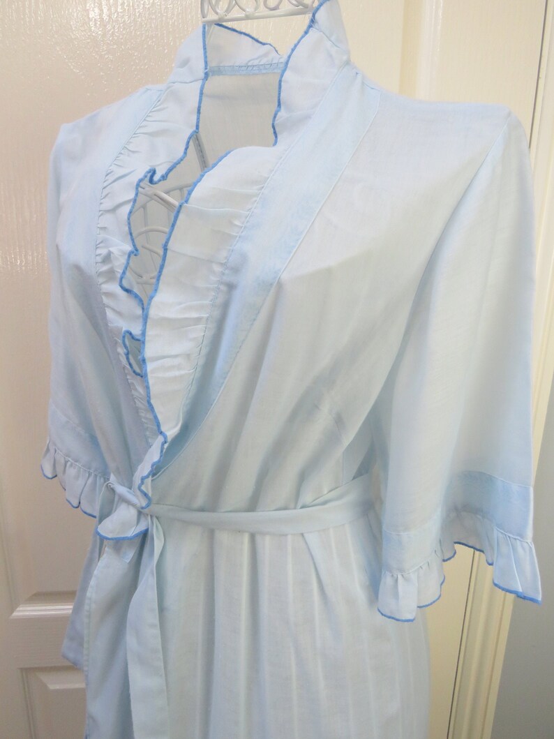 Vintage Dressing Gown Made in UK Ladies Robe Frilled Robe Etsy Australia