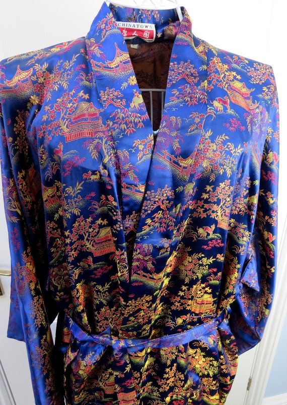 Kimono Robe, Smoking Jacket, Oriental Robe, Dressi