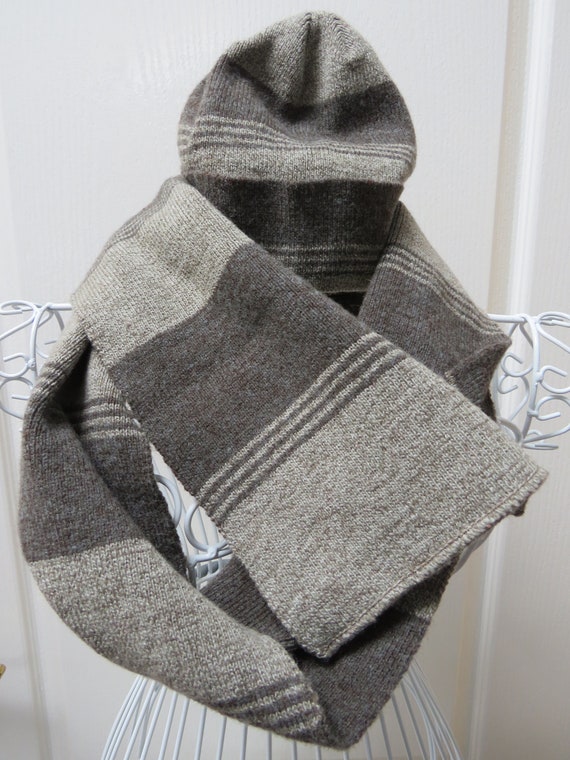 Mens Hat and Scarf, Ergee Hat Scarf, Made In Aust… - image 2