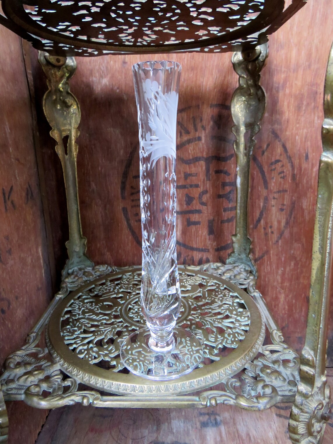 Royal Brierley Vase Crystal Vase Cut Crystal Vase Brierley Etsy Australia