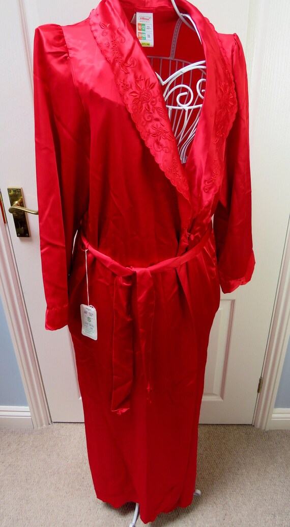 womens satin dressing gown uk