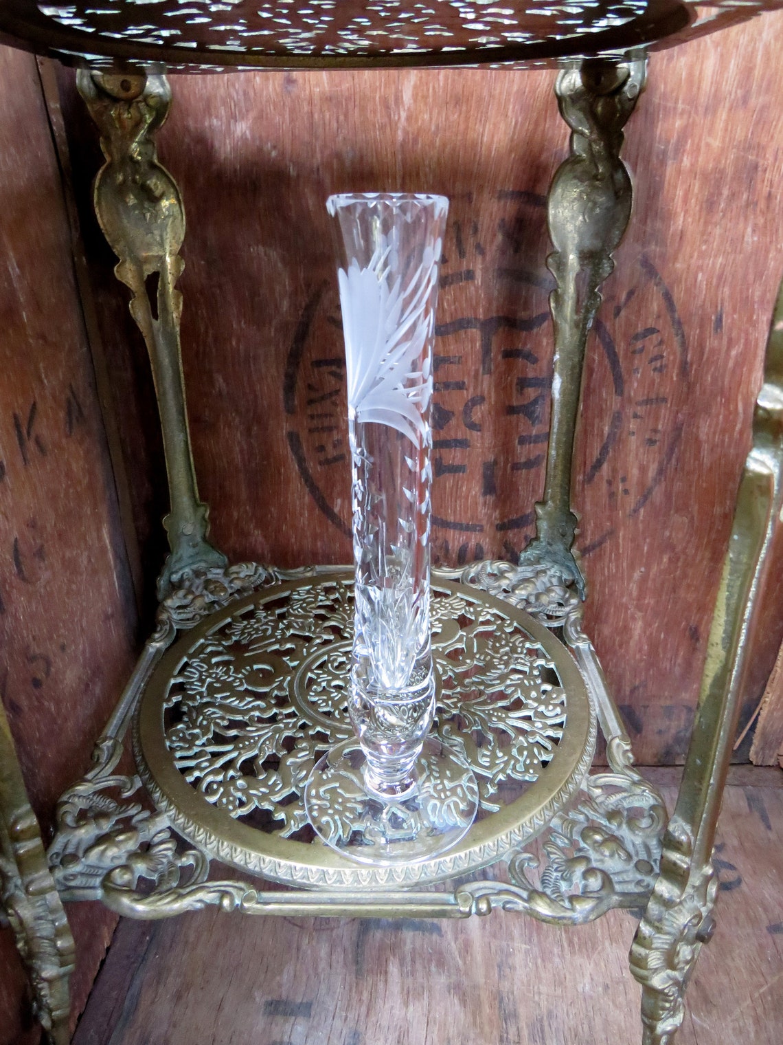 Royal Brierley Vase Crystal Vase Cut Crystal Vase Brierley Etsy Australia