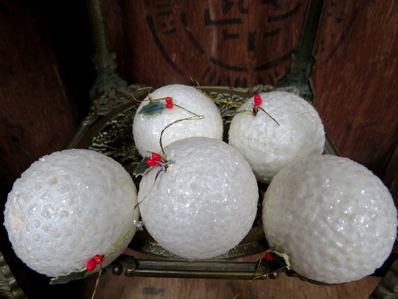 Snowball Baubles Snowball Decorations Christmas Decorations - Etsy