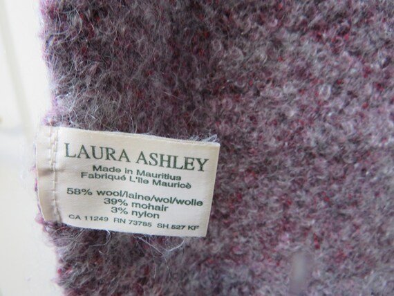 Laura Ashley Scarf, Vintage Laura Ashley, Wool Bl… - image 3