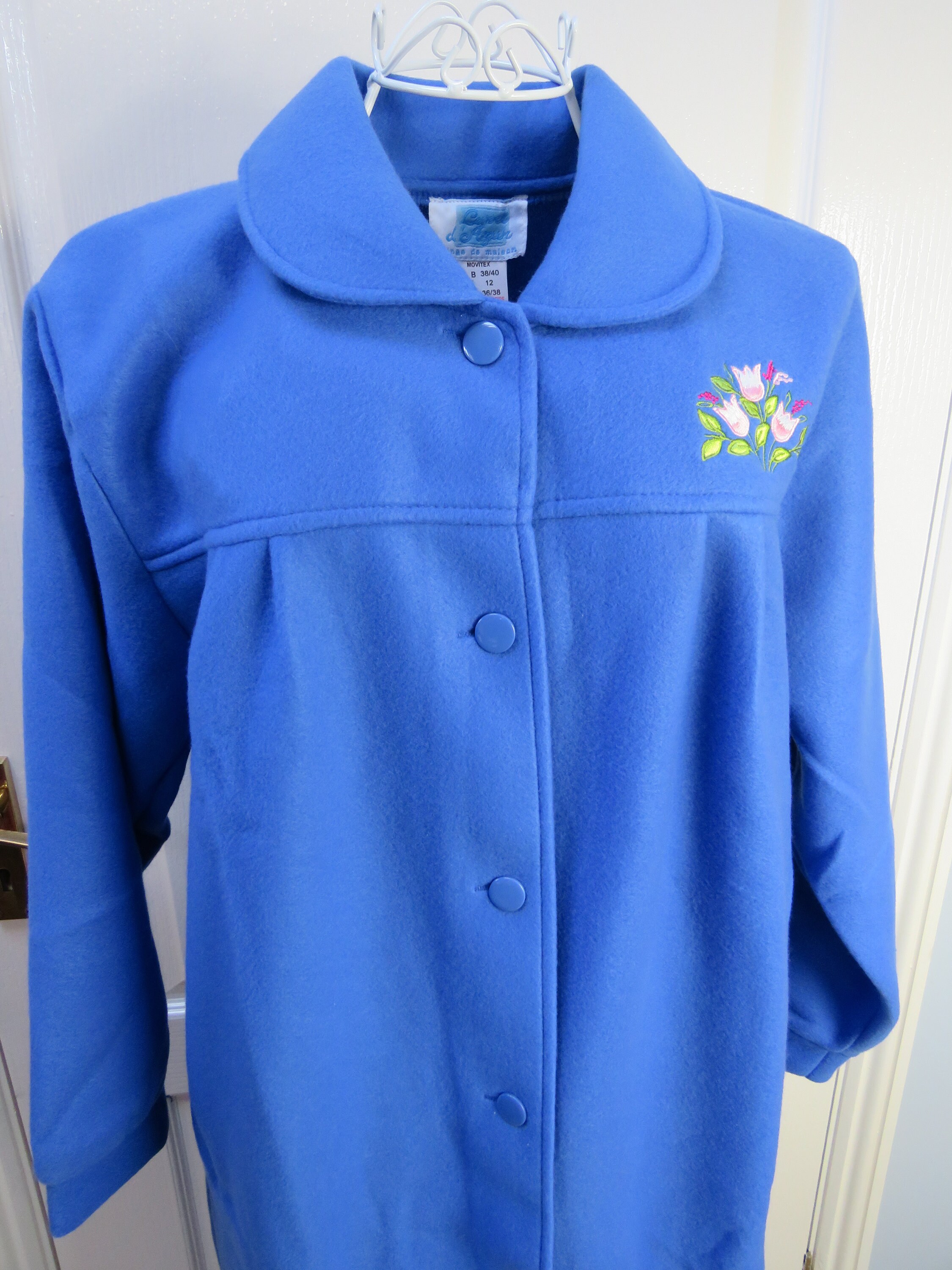 French Housecoat Vintage Dressing Gown Ladies Robe Vintage Etsy UK