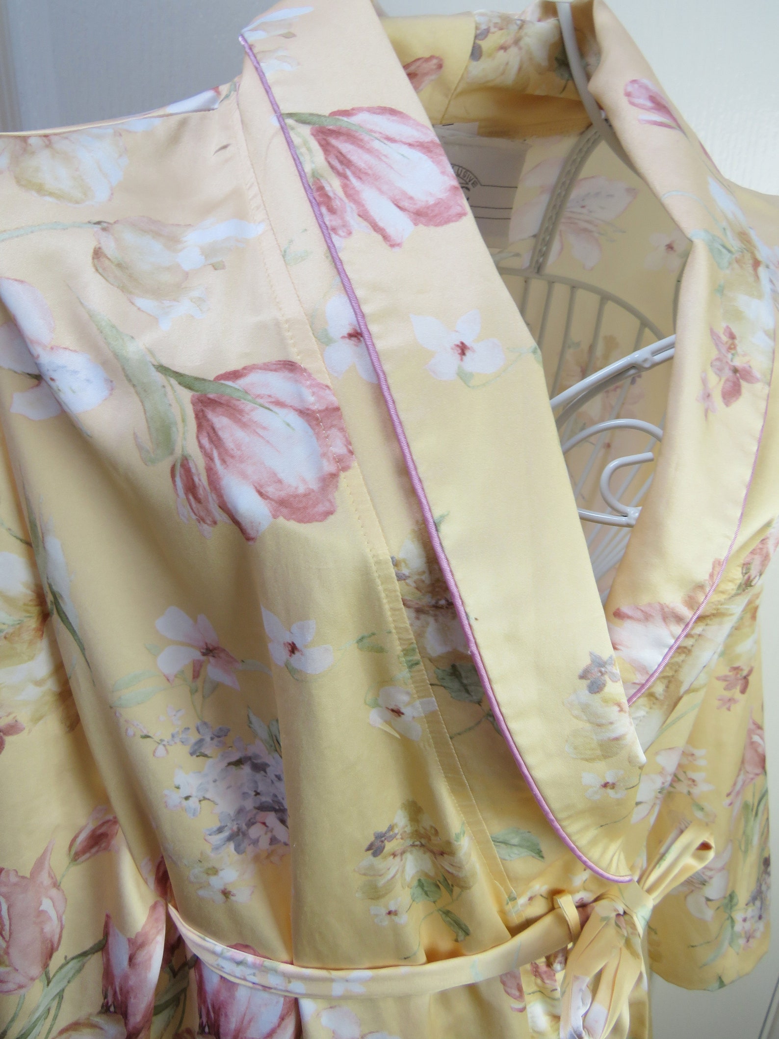 Vintage Dressing Gown Floral Robe Made In UK Ladies Robe Etsy