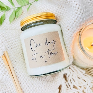 One Day at a Time Soy Candle: Comfort Gift