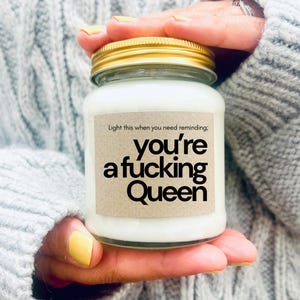 Fucking Queen, Positivity confidence gift, Best Friend Gift, Breakup Gift, You've got this, New Start, Divorce Gift, Chin Up, New Job gift