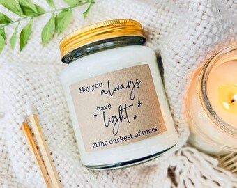 Sympathy gift, bereavement gift, mental health gift, here for you, may you always have light in the darkest of times