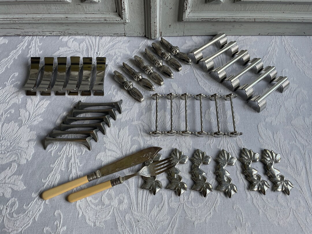 French Vintage Knife Rests, Cutlery Flatware Rests, CHOOSE 6 Silverware