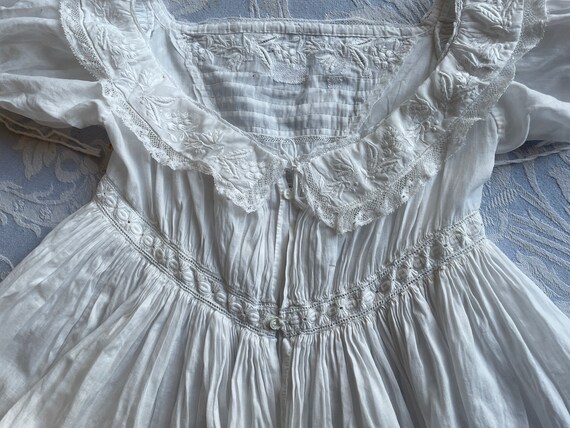 Antique French Baptism dress/ gown, Heirloom STUN… - image 7