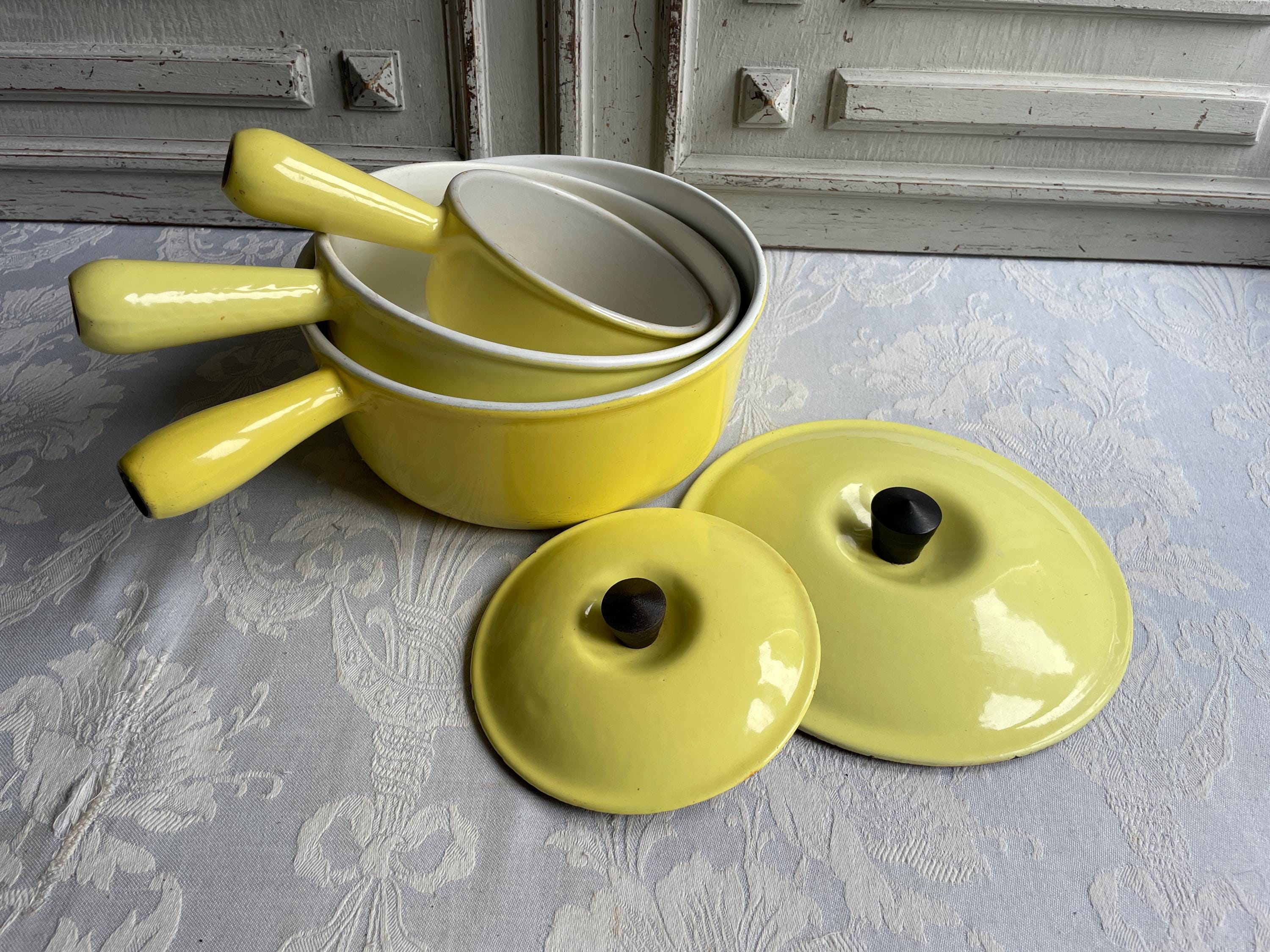 Vintage Yellow Le Creuset - Etsy