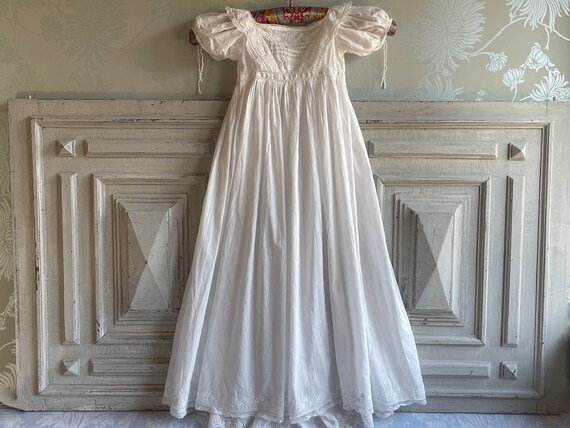 Antique French Baptism dress/ gown, Heirloom STUN… - image 1