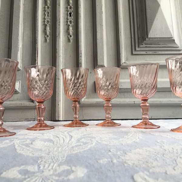 Pink Glassware Etsy