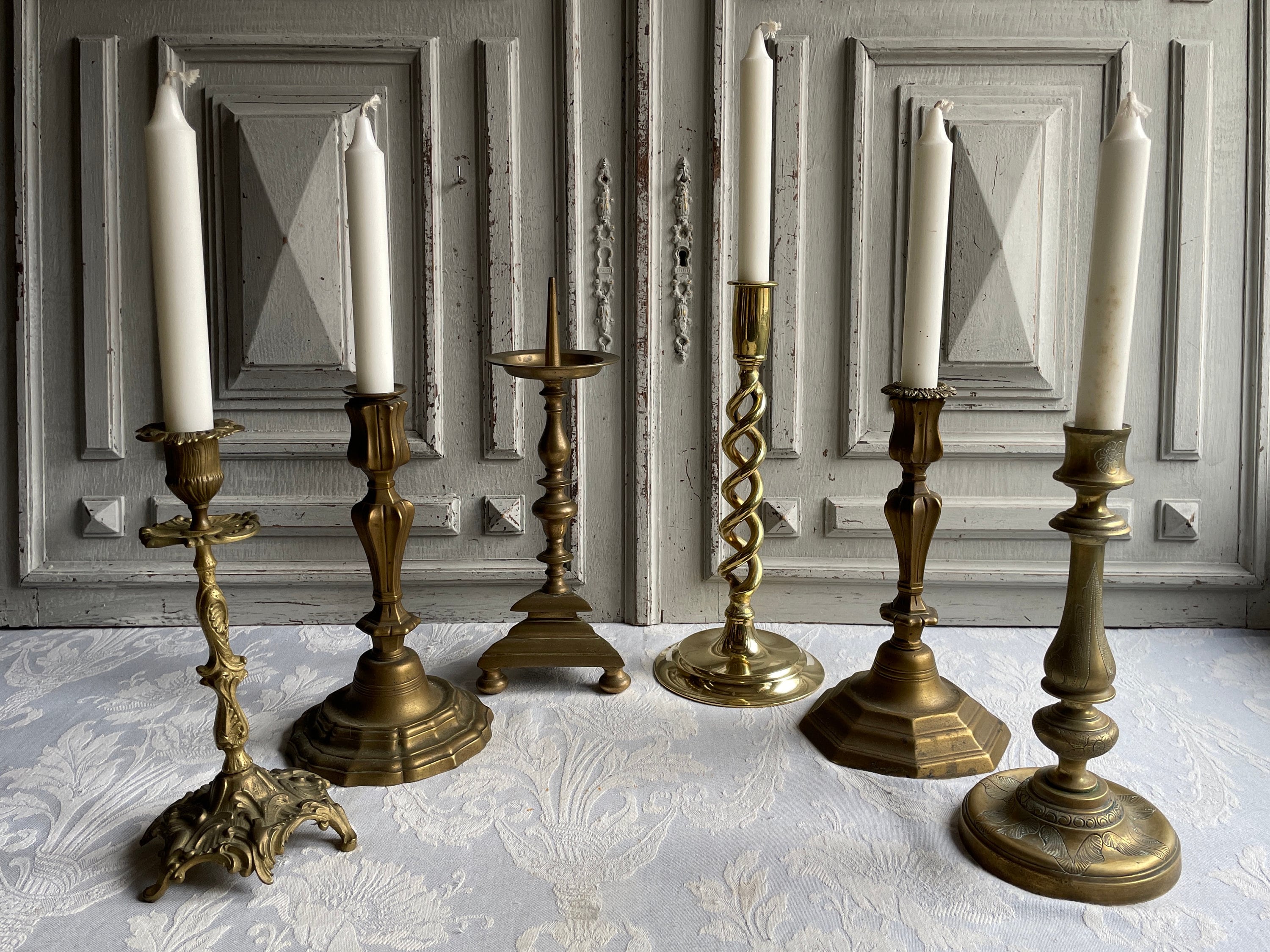Antique Bronze Brass Candlestick, SINGLE Candle Holder CHOOSE Selection  Vintage French Ornate Celebration Table 1930's Divine Unique -   Australia
