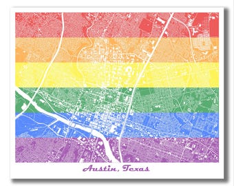 AUSTIN Map Print, Austin Art Print, Austin Texas Map, Austin Gift, Austin TX Print, Housewarming, Wedding, Realtor Closing, Moving Gift!