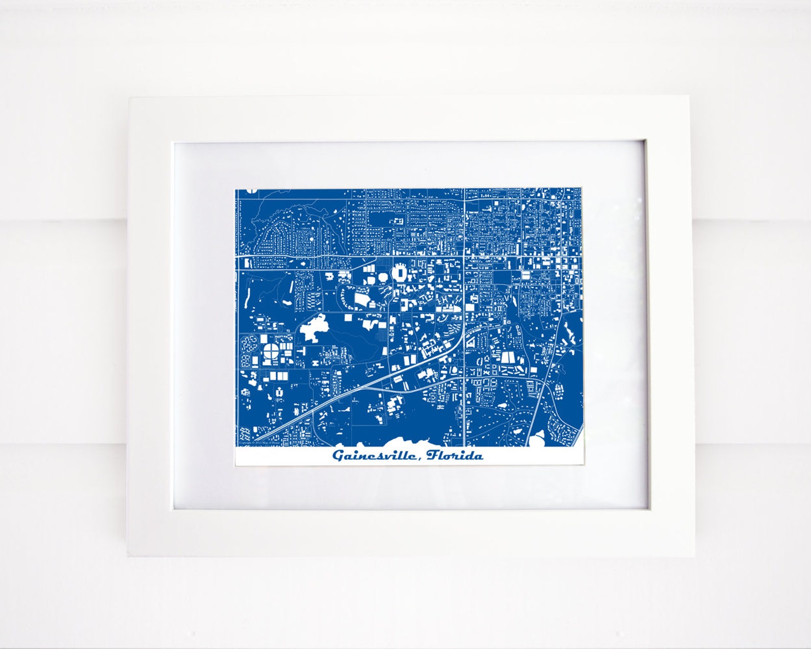 UF Map University of FL Map Print Gainesville Florida Moving | Etsy