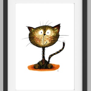 Digitaldruck A4: Happy Cat Bild 1