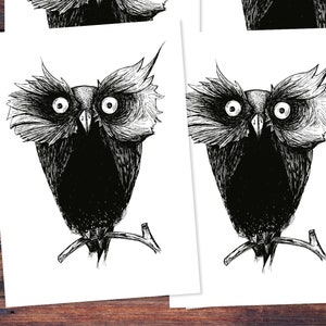 Postkarten 5 Pieces: Old Owl image 1
