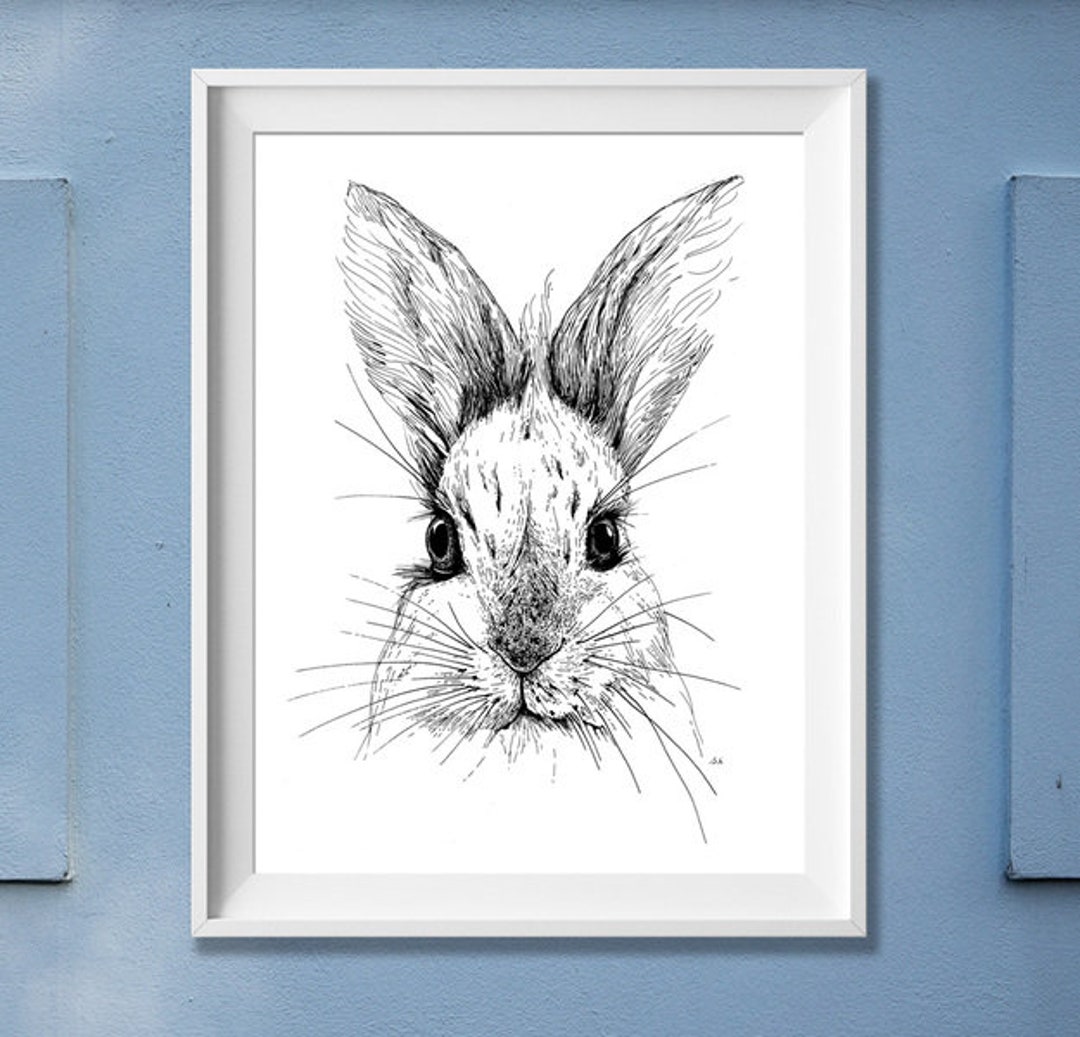 Digital Print A4: Bunny - Etsy