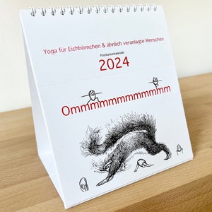 Ommmmmmmmmmmm Yoga for squirrels & similarly inclined people postcard calendar 2024 image 8