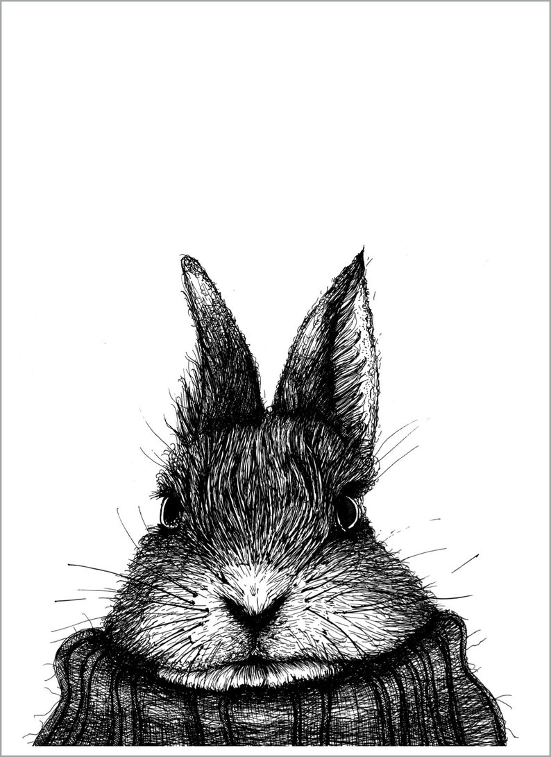 Postcard set 10 pieces: Rabbits image 6