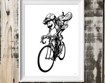 Digital printing A4: cycling-I do