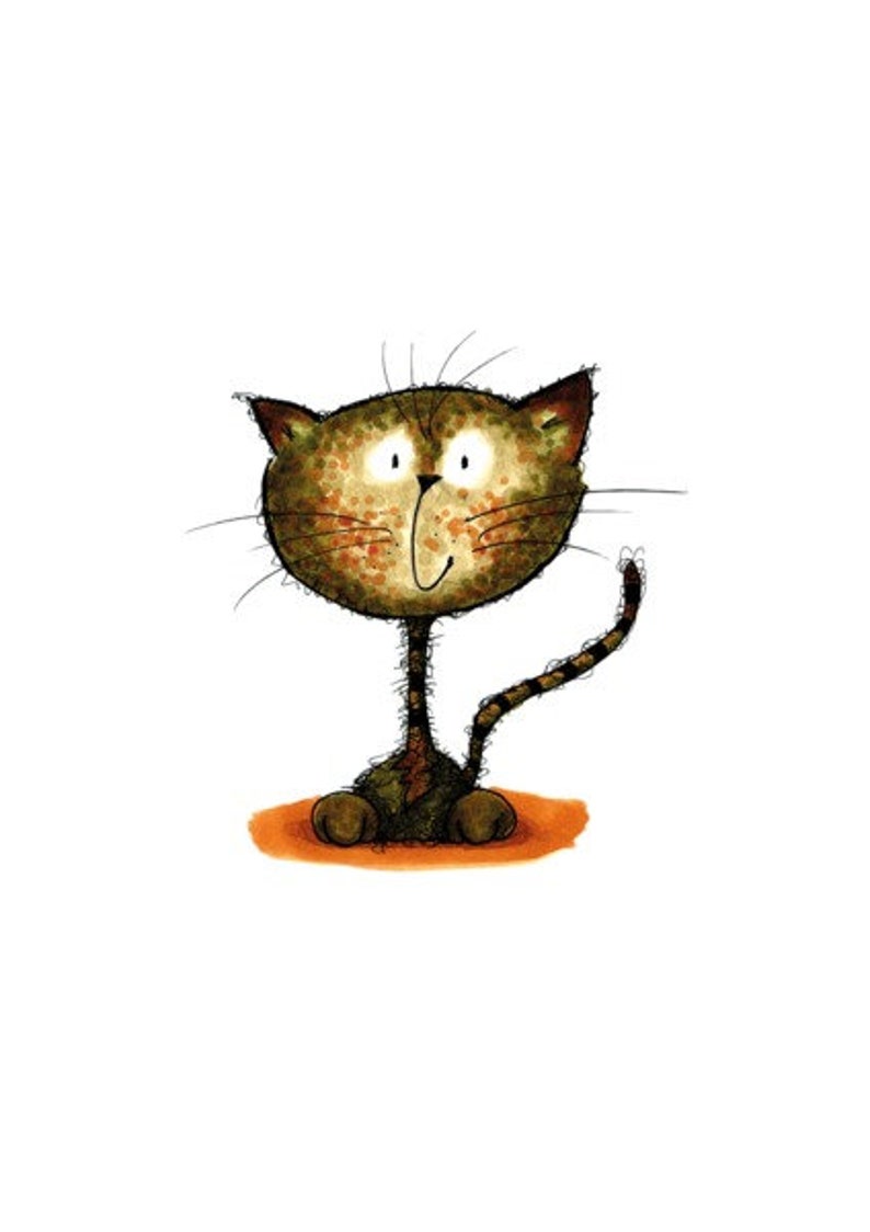 Digitaldruck A4: Happy Cat Bild 2