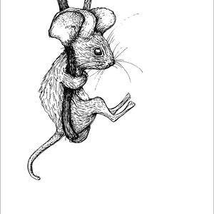 Postkarten 5 Pieces: Little Mouse image 2