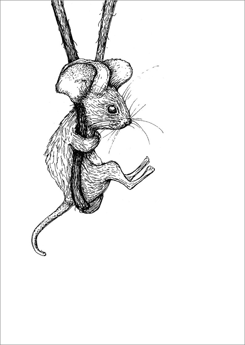 Postkarten 5 Pieces: Little Mouse image 2