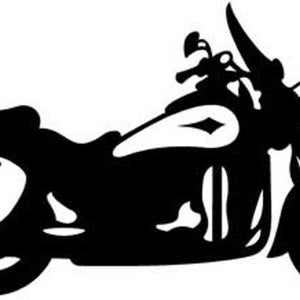 Harley Chopper motorcycle vinyl wall art sticker decal bike garage decor home