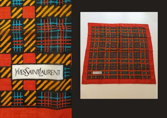 Hanky by Yves Saint Laurent. Cotton hanky. YSL ne… - image 1