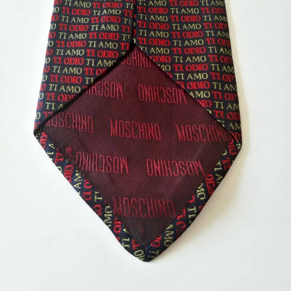 Necktie by Moschino. Made in Italy. "I hate you a… - image 6