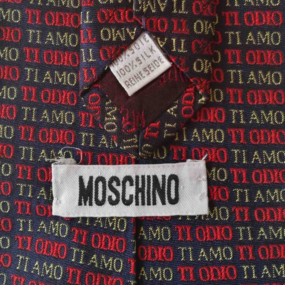 Necktie by Moschino. Made in Italy. "I hate you a… - image 3