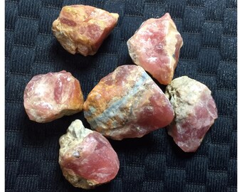 Gem Rhodochrosite Rough Crystals! Lot Of 6, From Argentina! 239cts. Total