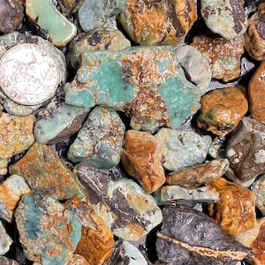 Polywog Variscite Rough!!! Scarce NV Variscite, Gem Quality, Super Unique!!! 100g LOTS