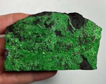 Siberian Uvavorite Garnet, Chromium Green Garnet Gemstone Specimen, Drusy Crystal Cluster!! 192.6g.