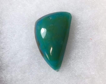 Gema Sílice Crisocolla Calcedonia Cabujón! ¡Precioso verde azul translúcido de Perú! 39ct.