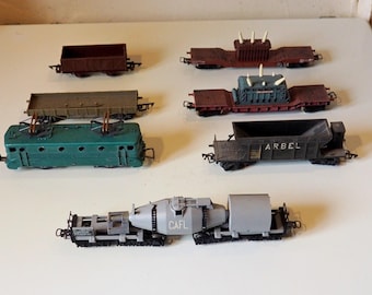 Vintage JOUEF HO Golden Arrow Electric Train Coaches Coach Set 