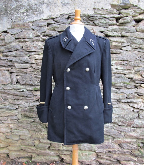 French Gendarme police military wool coat Jacket 1960… - Gem