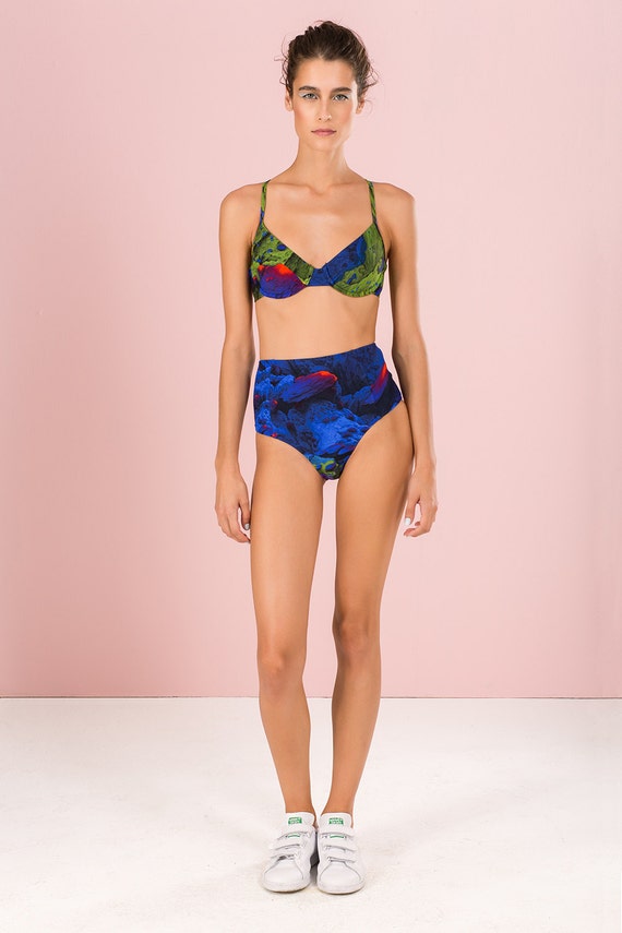 halter bikini push up
