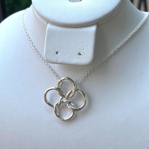 Sterling Silver Celtic Necklace, Celtic Knot Necklace for Women, Irish Necklace, Ireland Celtic Knot Necklace, Birthday Gift, Christmas Gift